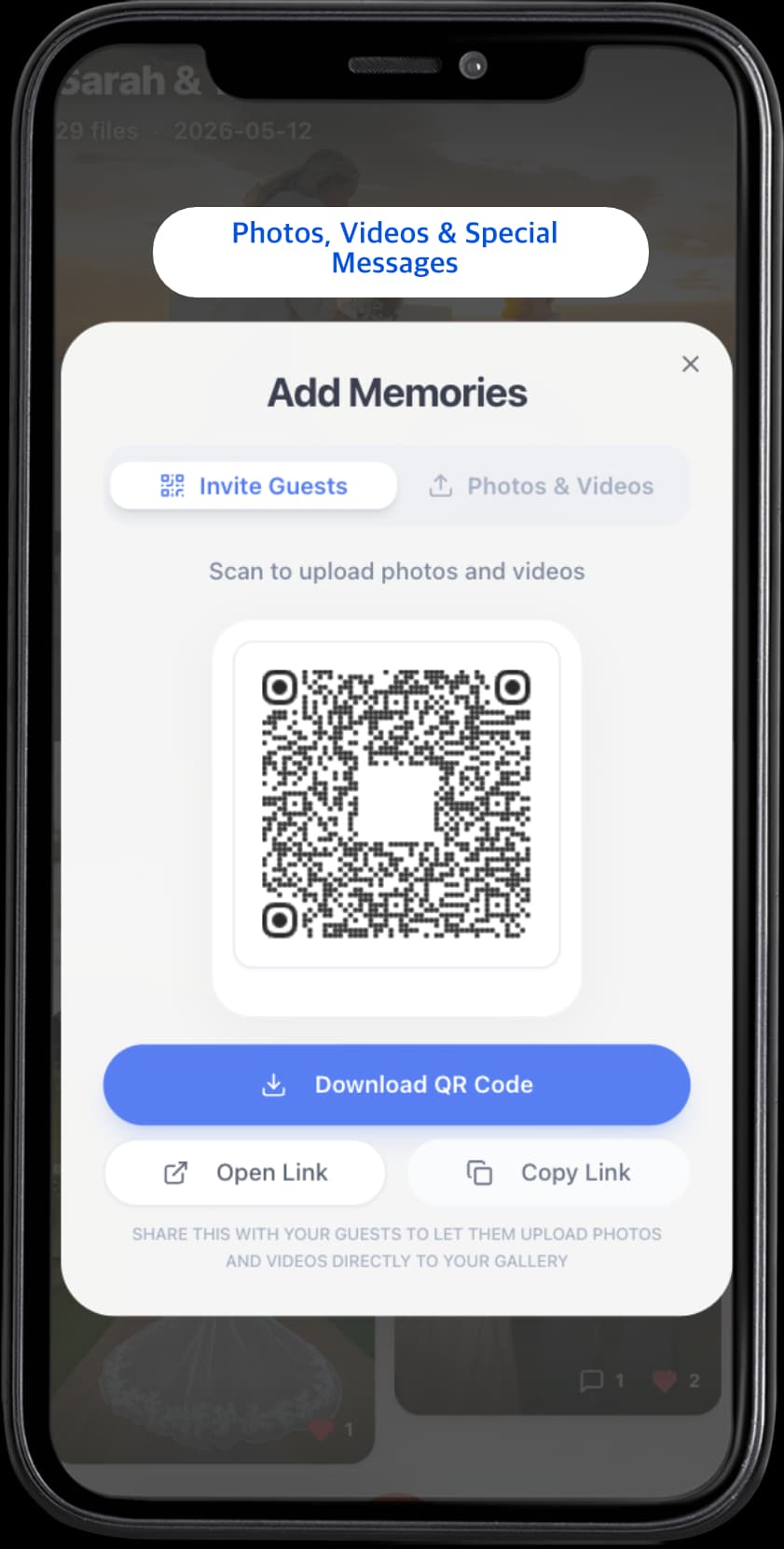 QR Code Access: Instant Uploads for Every Guest